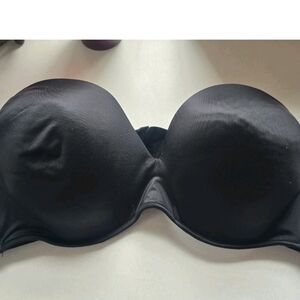 Cacique Women's 44C Black Boost Multi Way Strapless T- Shirt Underwire Bra NWOT